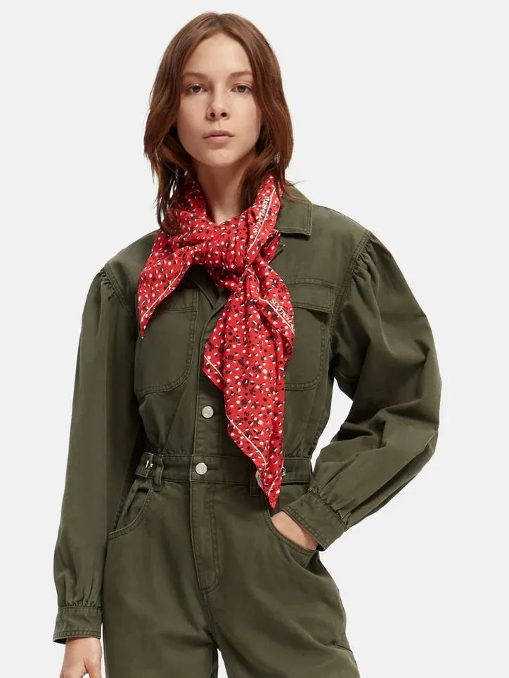 Scotch & Soda Space Floral Printed Scarf