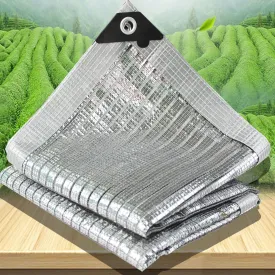 Shade Cloth for Plants, Aluminet Shade Cloth Fabric with Grommets, 75% Reflective Sun Shade Tarp, Ideal for Greenhouse/Rv Awning/Garden/Dog Crate Cover (Size : 13m)