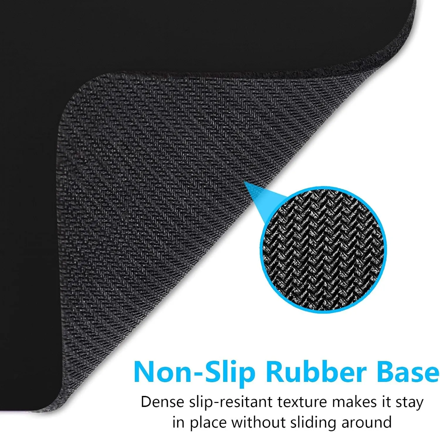 Small Mouse Pad 6 X 8 Inch with Non-Slip Rubber Base, Waterproof Mouse Mat, Mini Mouse Pad for Women Kids Men Wireless Mouse Laptops Keyboard Tray Home Office Travel, Jet Black