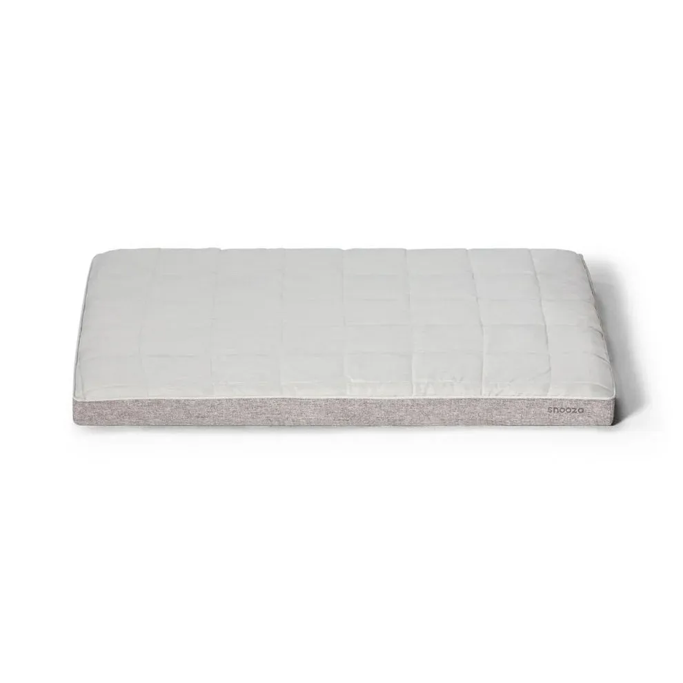 Snooza Cooling Orthobed Powder Grey Dog Bed Large to Extra Large {)_(}