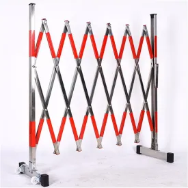 Stainless Steel Telescopic Guardrail, Mobile Safety Guardrail Door, Retractable Traffic Fence, Adjustable Pet Fence Door, Suitable for Garages, Schools and Shopping Malls (Size : L400cm/13.
