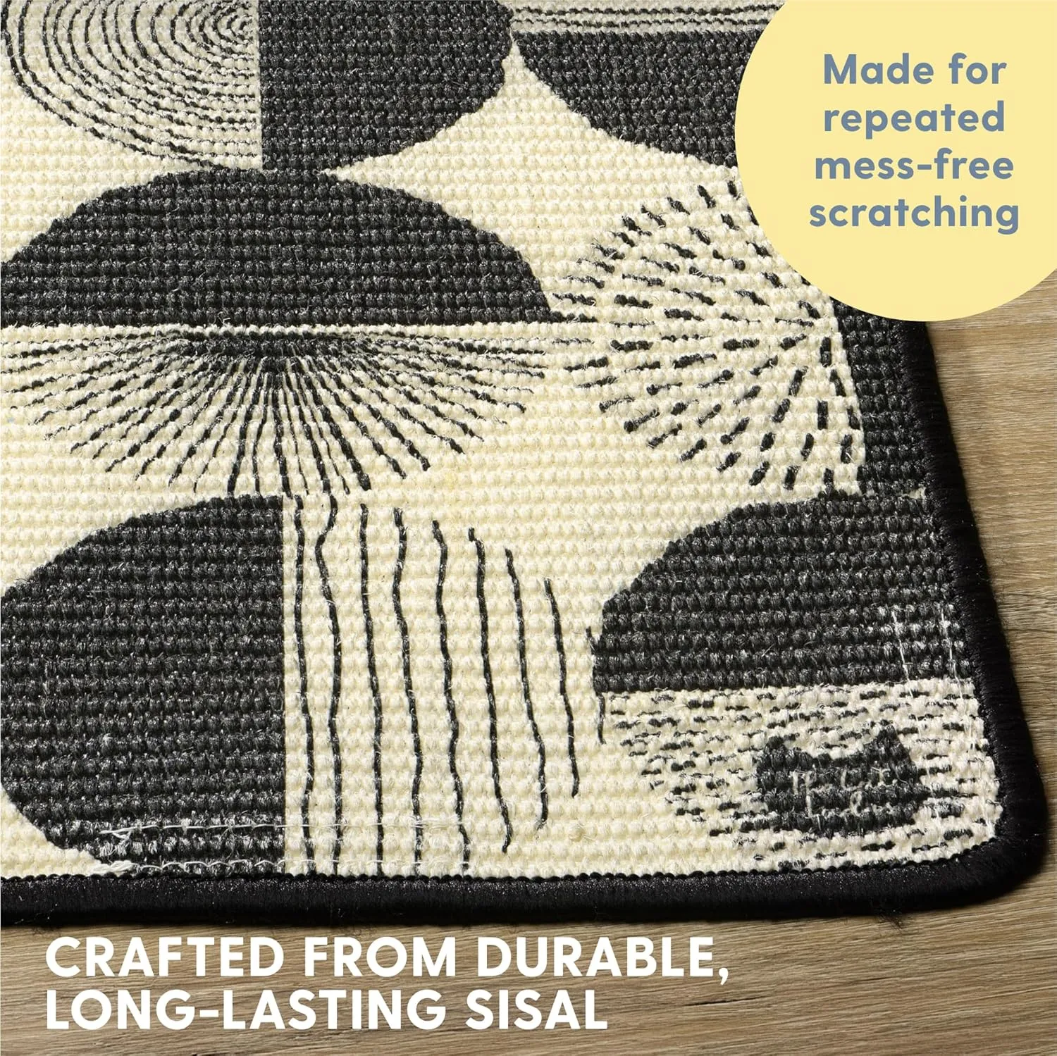 The Cat Ladies Scratching Poster - Wall Scratcher Pads - Scratch Mat Art Print for Indoor Cats - Furniture, Couch, and Carpet Protector - Wall Mounted or Floor Sisal Scratchers