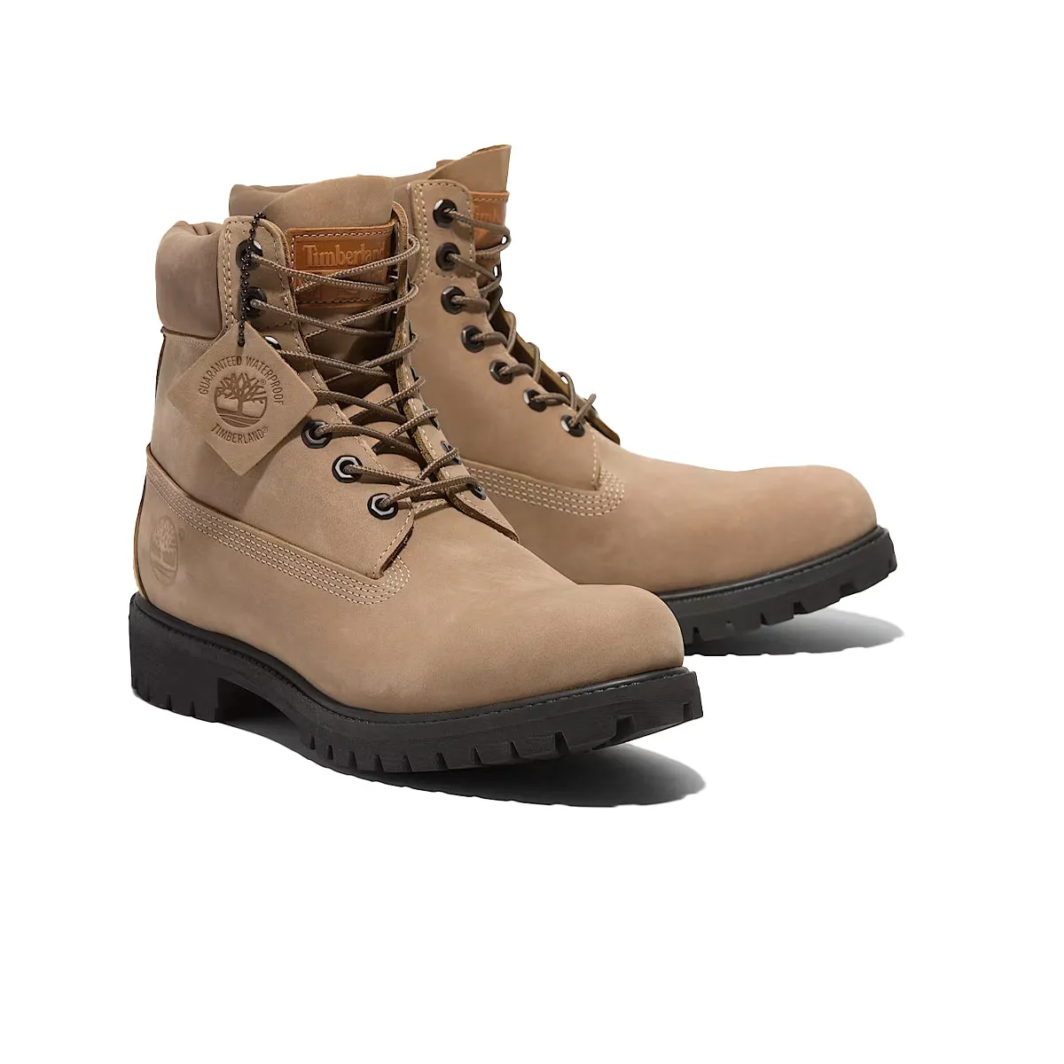 Timberland Mens Premium 6-Inch Waterproof Boots TB0A2P6WEN3 Beige Nubuck