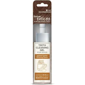 TropiClean Enticers Dental Cleaning Gel Peanut Butter Honey Dog (2 oz)