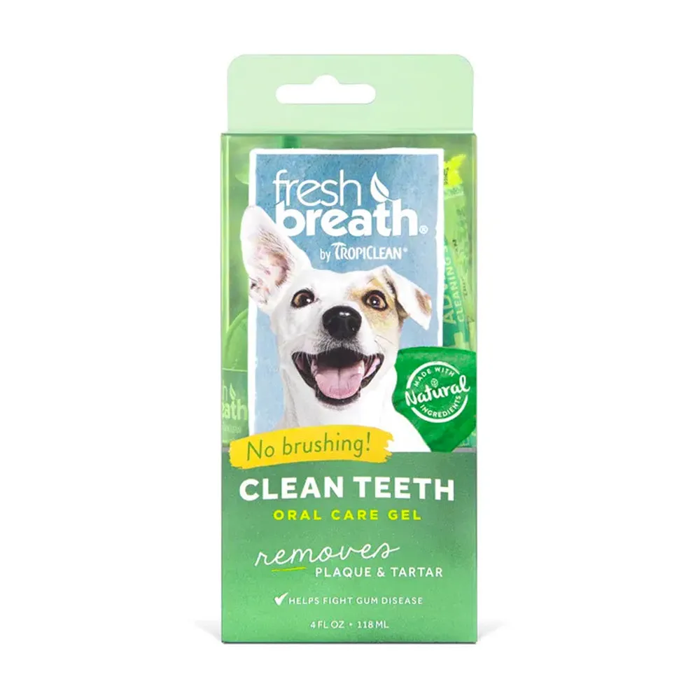 TropiClean Fresh Breath Clean Teeth Gel for Dogs