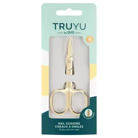 Truyu Curved Nail Scissors Gold Plated