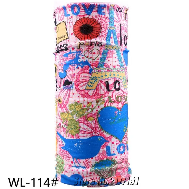 Unisex Tube Scarf Riding Bandana Face Mask