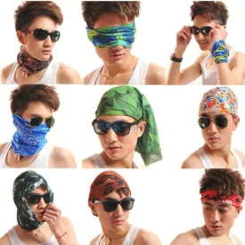 Unisex Tube Scarf Riding Bandana Face Mask